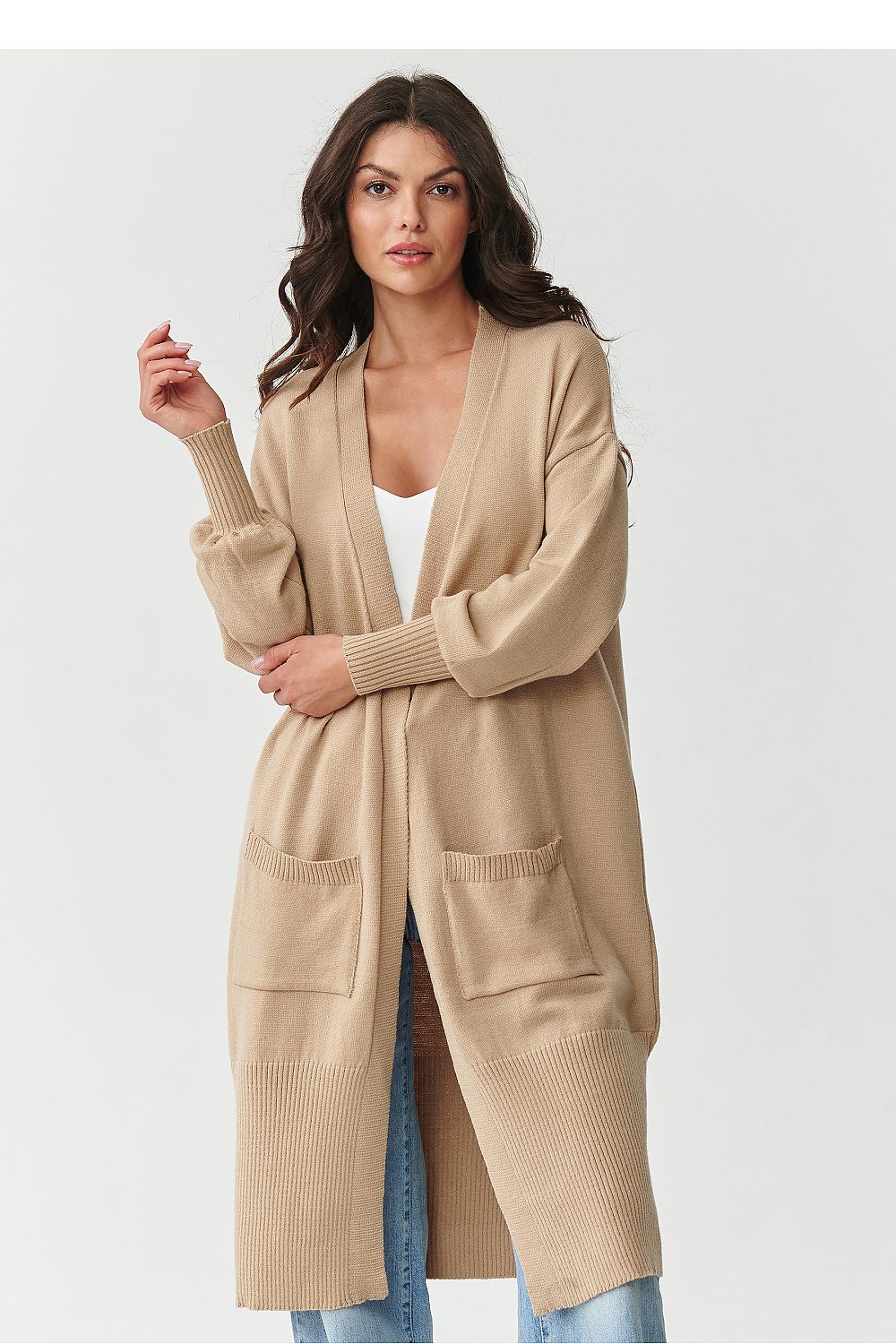 cardigan model 218105 Makadamia  Hoofdafbeelding
