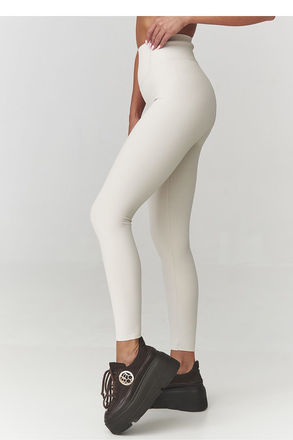  Lange leggings model 220766 Makadamia 